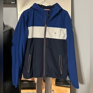 Tommy Hilfiger Zip Up Jacket with Hood (Blue)